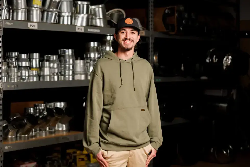 Parker, installation technician at Osage Air